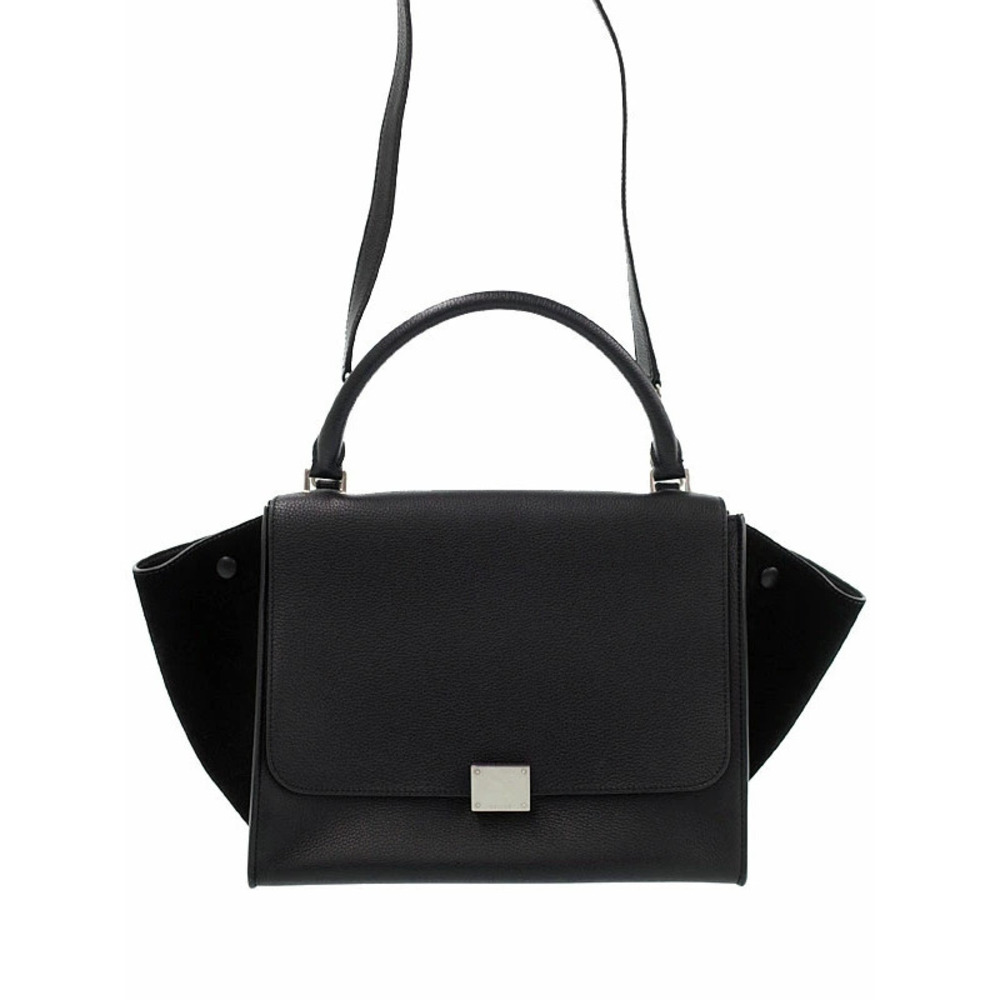 Celine Trapeze Leather 2WAY Handbag Shoulder Bag